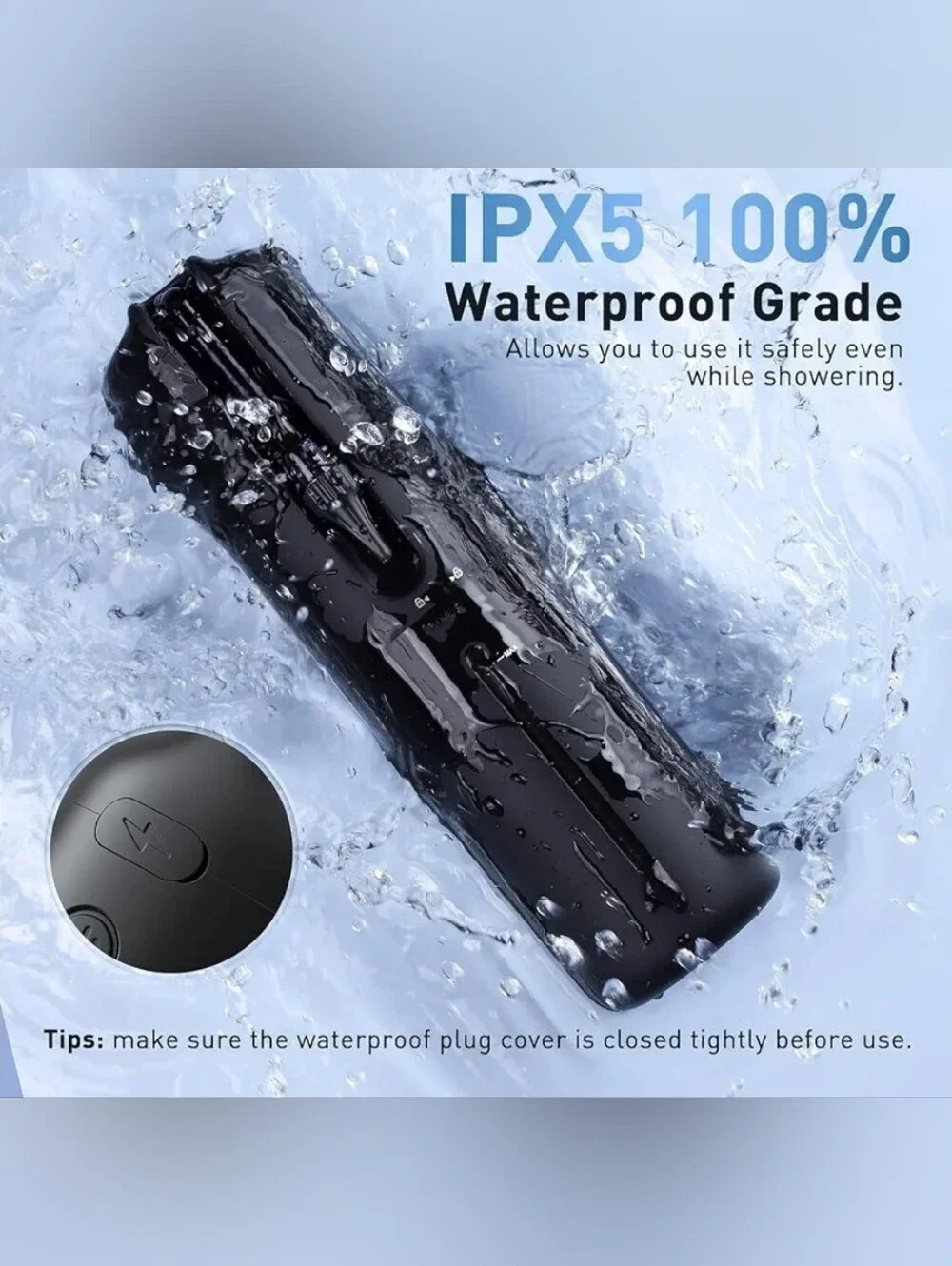 Electric Ear Wax Irrigation System, Water Powered Ear Cleaner with 4 Modes